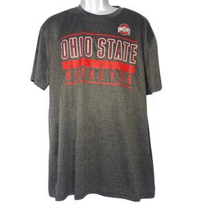 Authentic Apparel Ohio State Graphic Dri-fit Short Sleeve gray Tshirt men sz XXL